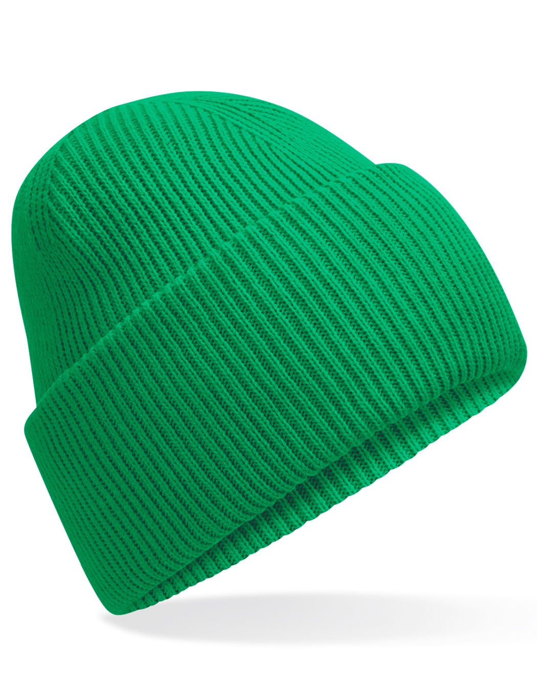 Classic Engineered Deep Cuffed Beanie in Kelly Green, Größe One Size