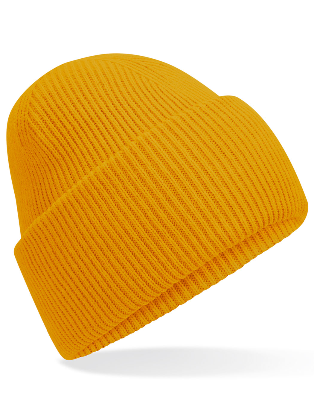 Classic Engineered Deep Cuffed Beanie in Mustard, Größe One Size
