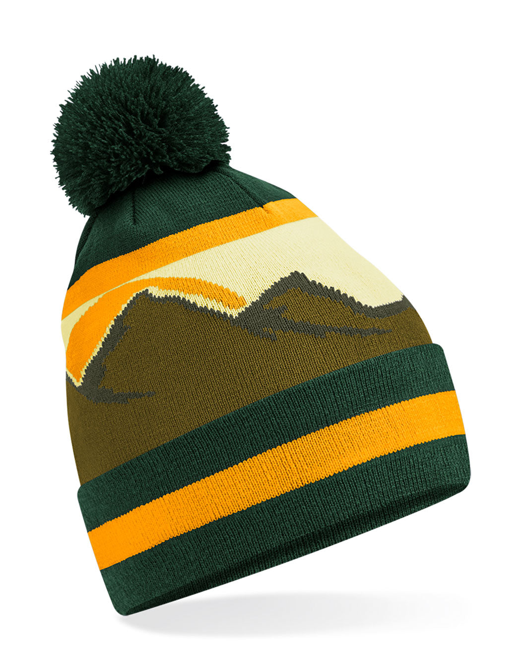 Mountain Peaks Pom Pom Beanie in Alpine Peaks, Größe One Size