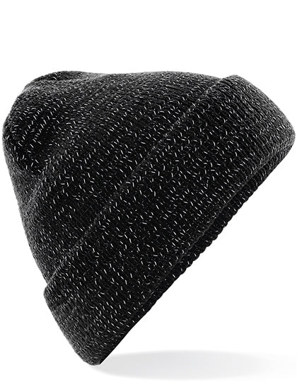 Reflective Beanie in Black, Größe One Size