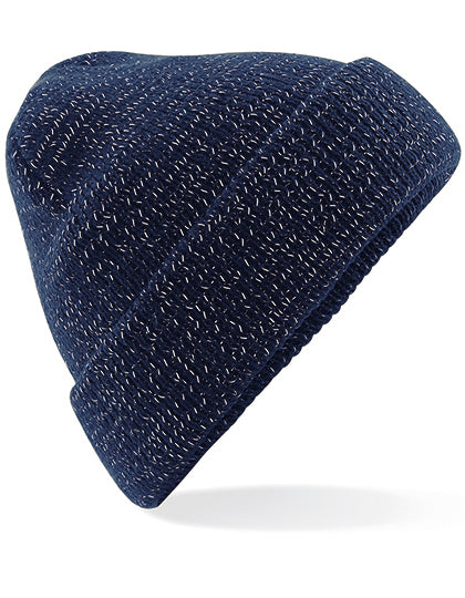 Reflective Beanie in French Navy, Größe One Size