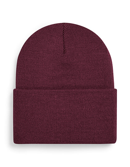 Original Deep Cuffed Beanie in Burgundy, Größe One Size