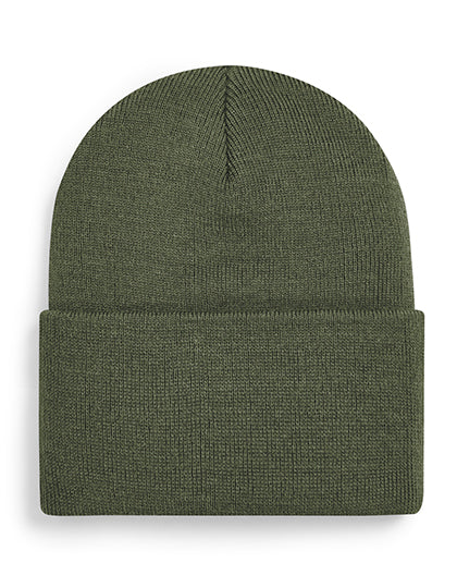 Original Deep Cuffed Beanie in Olive Green, Größe One Size