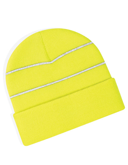 Enhanced-Viz Beanie in Fluorescent Yellow, Größe One Size