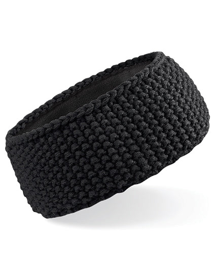 Slopeside Waffle Headband in Black, Größe One Size