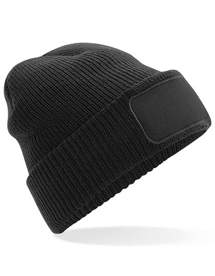Thinsulate™ Patch Beanie in Black, Größe One Size