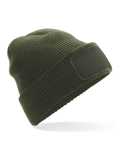 Thinsulate™ Patch Beanie in Olive Green, Größe One Size