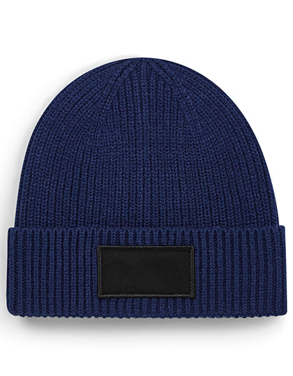 Fashion Patch Beanie in Oxford Navy, Größe One Size