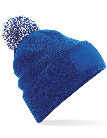 Snowstar® Patch Beanie in Bright Royal, Größe One Size