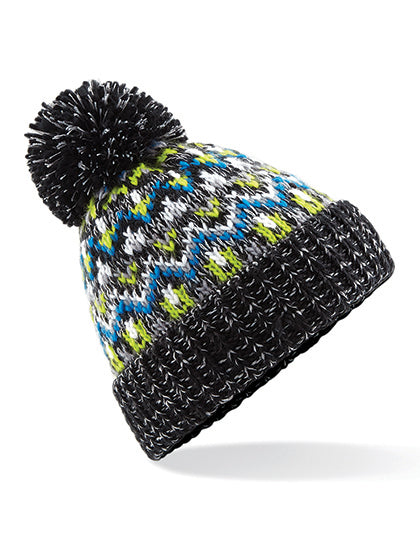 Blizzard Bobble Beanie in Liquorice Zing, Größe One Size
