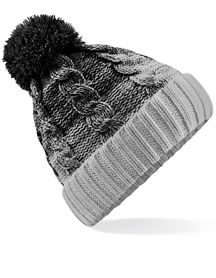 Ombré Beanie in Black, Größe One Size