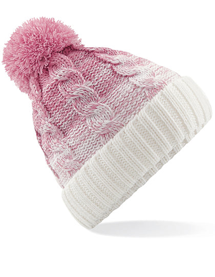 Ombré Beanie in Dusky Pink, Größe One Size