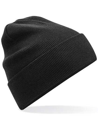 Organic Cotton Original Cuffed Beanie in Black, Größe One Size