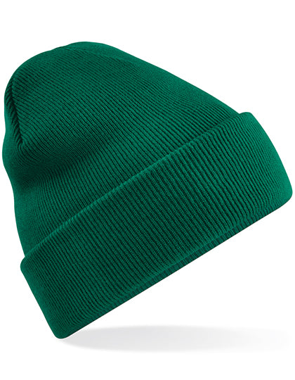 Recycled Original Cuffed Beanie in Bottle Green, Größe One Size