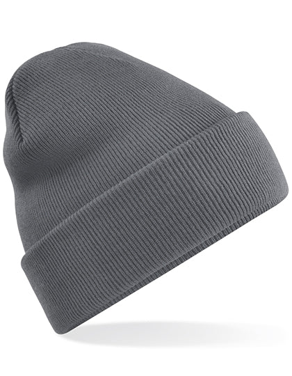 Recycled Original Cuffed Beanie in Graphite Grey, Größe One Size