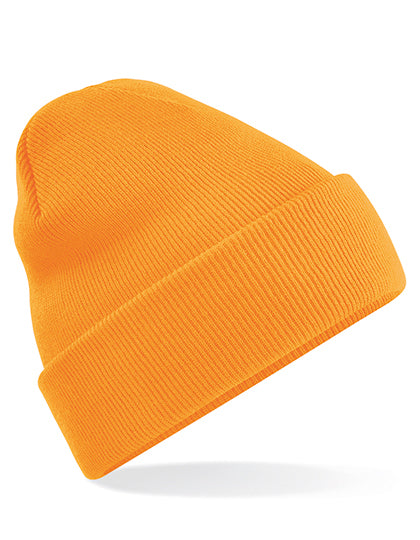 Original Cuffed Beanie in Fluorescent Orange, Größe One Size