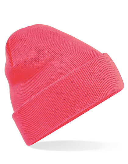 Original Cuffed Beanie in Fluorescent Pink, Größe One Size