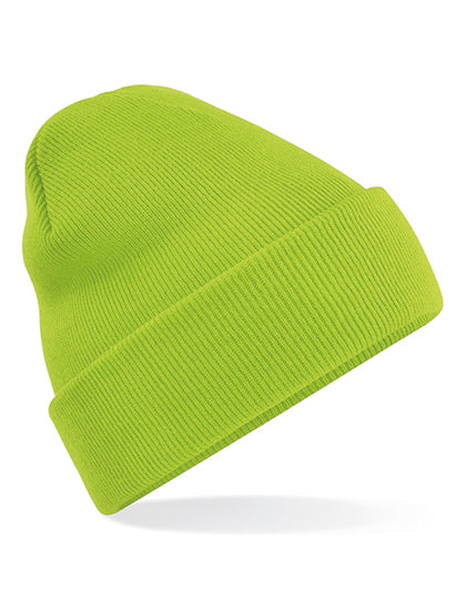 Original Cuffed Beanie in Lime Green, Größe One Size