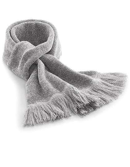 Classic Knitted Scarf in Heather Grey, Größe 152 x 18 cm