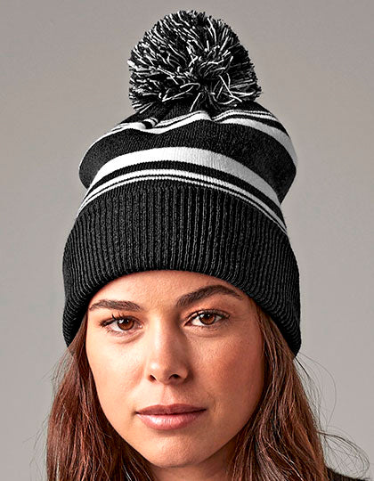 Striped Fan Beanie