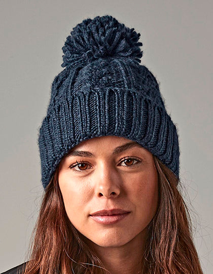 Cable Knit Melange Beanie