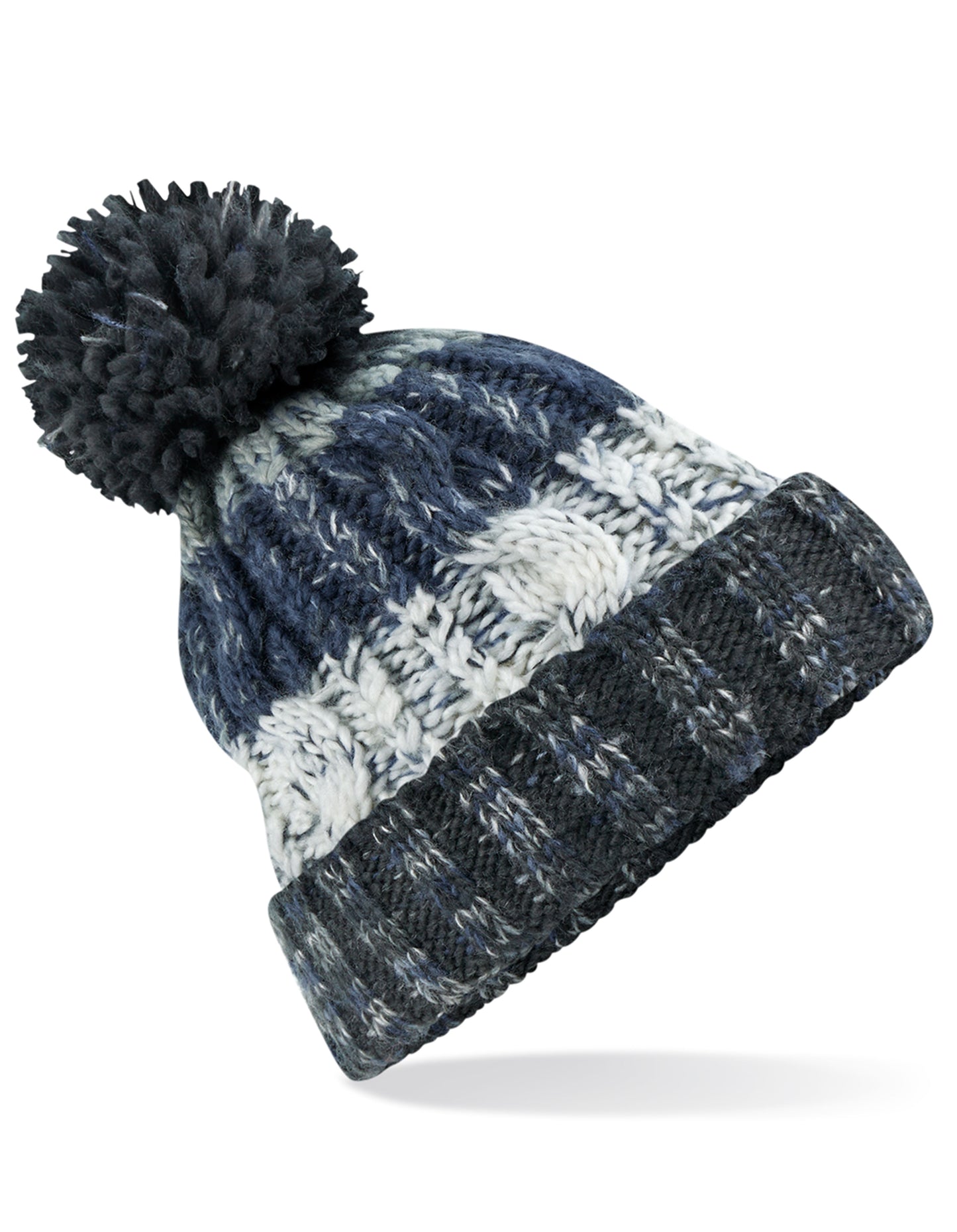Corkscrew Pom Pom Beanie in Arctic Dawn, Größe One Size