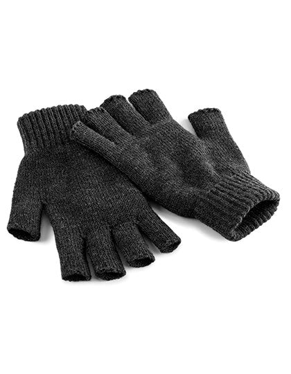 Fingerless Gloves in Charcoal, Größe L/XL