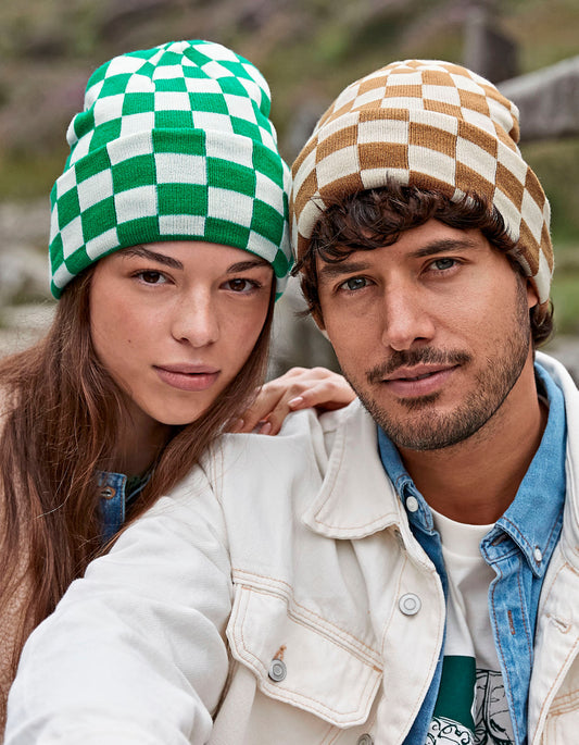 Checkerboard Beanie