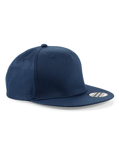 5 Panel Snapback Rapper Cap in French Navy, Größe One Size