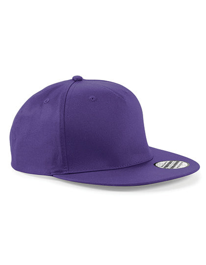 5 Panel Snapback Rapper Cap in Purple, Größe One Size