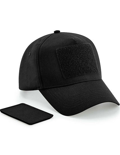 Removable Patch 5 Panel Cap in Black, Größe One Size