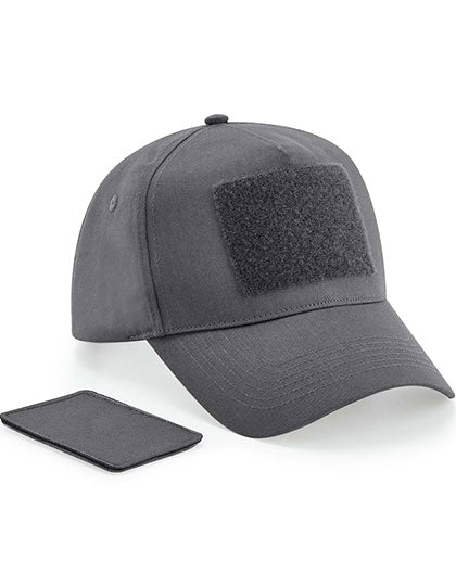 Removable Patch 5 Panel Cap in Graphite Grey, Größe One Size
