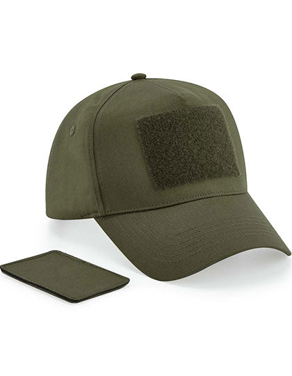 Removable Patch 5 Panel Cap in Military Green, Größe One Size
