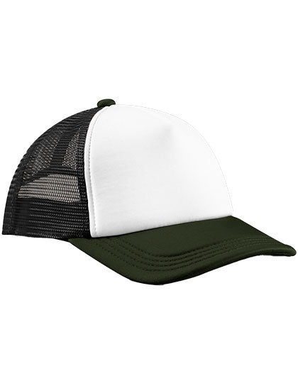 Retro 5 Panel Trucker in Black, Größe One Size