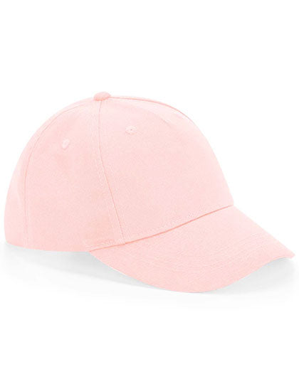 Junior Organic Cotton 5 Panel Cap in Powder Pink, Größe One Size