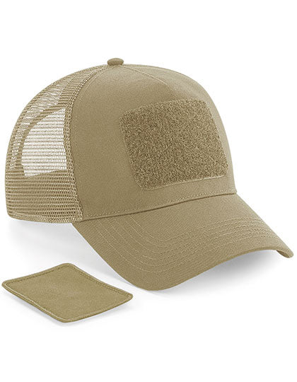 Removable Patch Snapback Trucker in Desert Sand, Größe One Size