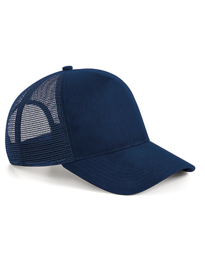 Suede Snapback Trucker in French Navy, Größe One Size
