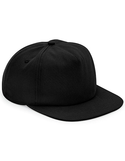 Organic Cotton Unstructured 5 Panel Cap in Black, Größe One Size