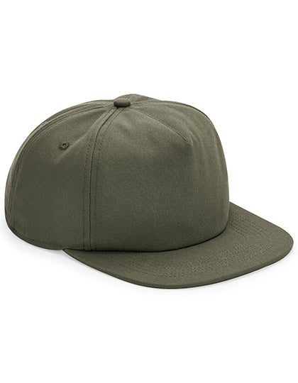 Organic Cotton Unstructured 5 Panel Cap in Olive Green, Größe One Size