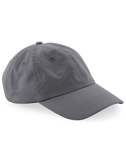 Organic Cotton 6 Panel Dad Cap in Graphite Grey, Größe One Size