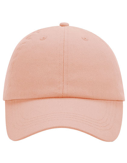 Low Profile 6 Panel Dad Cap in Peach, Größe One Size