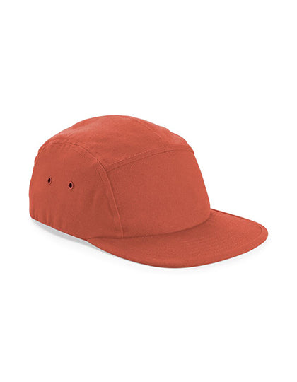 Canvas 5 Panel Camper Cap in Terracotta, Größe One Size