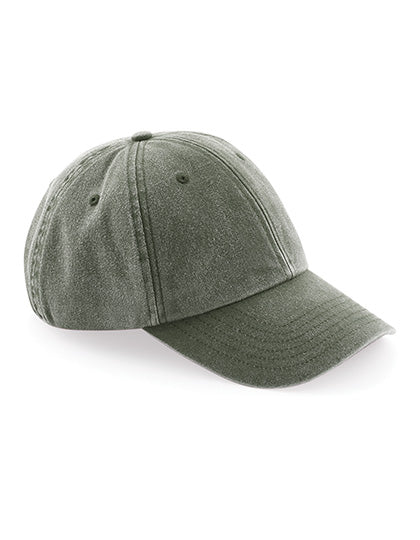 Low Profile Vintage Cap in Vintage Olive, Größe One Size