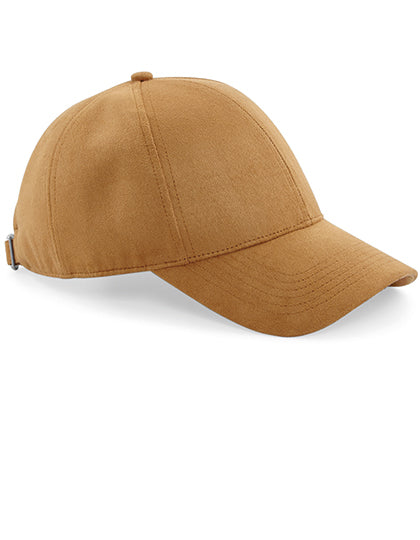 Faux Suede 6 Panel Cap in Caramel, Größe One Size
