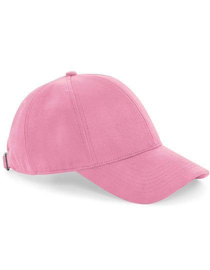 Faux Suede 6 Panel Cap in Dusty Pink, Größe One Size