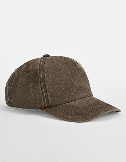 Relaxed 5 Panel Vintage Cap in Vintage Brown, Größe One Size