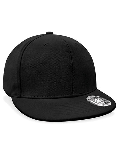 Pro-Stretch Flat Peak Cap in Black, Größe One Size