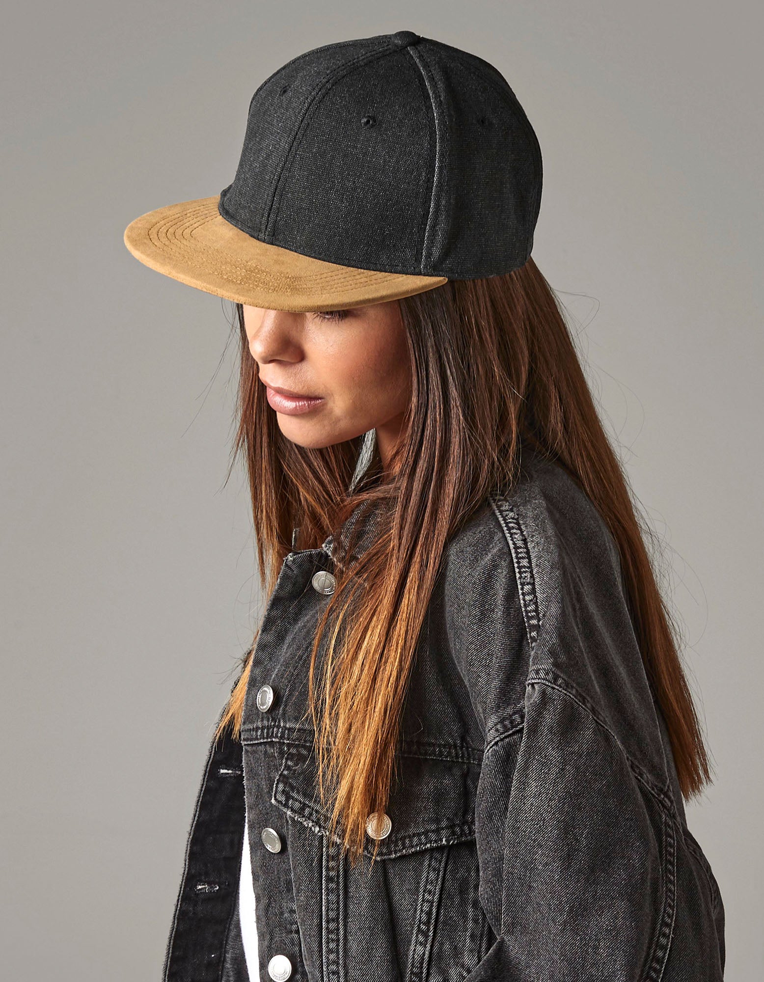 Suede Peak Snapback