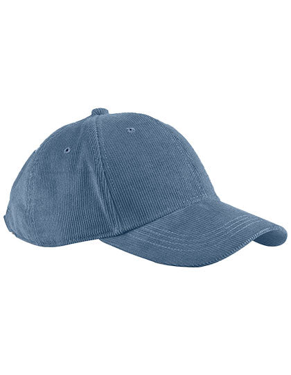 EarthAware® Organic Cord Baseball Cap in Slate Blue, Größe One Size