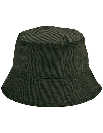 EarthAware® Organic Cord Bucket Hat in Forest Night, Größe L/XL